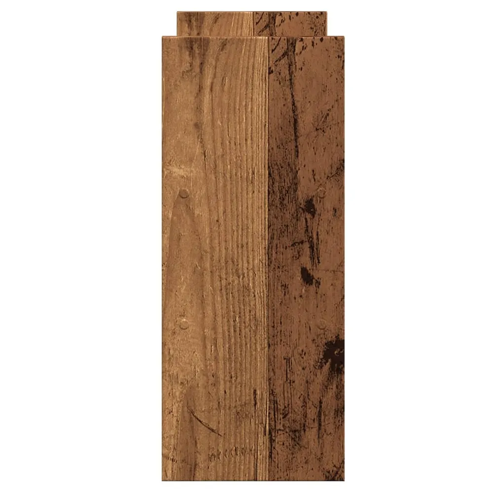 Range-câbles adhésif Organisateur armoire de bureau réglable vieux bois bois d'ingénierie marron 02_0043583