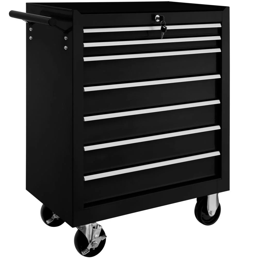 Servante d'atelier 7 tiroirs noir 3408114 Design minimaliste