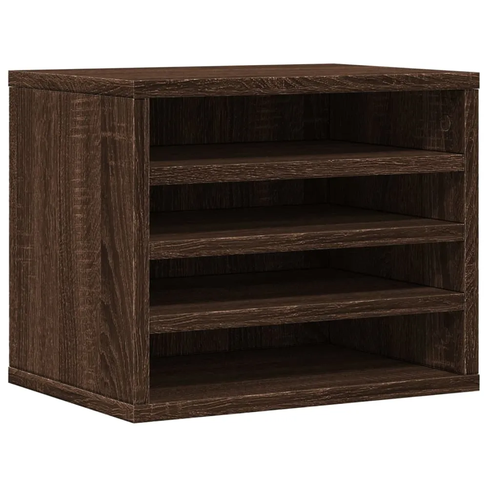 Trieur courrier Organisateur armoire de bureau 36 x 26 x 29,5 cm marron 02_0043552