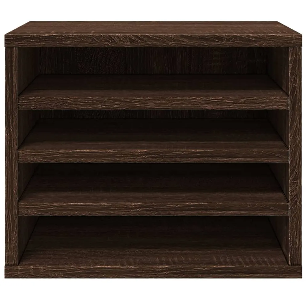 Trieur courrier Organisateur armoire de bureau 36 x 26 x 29,5 cm marron 02_0043552