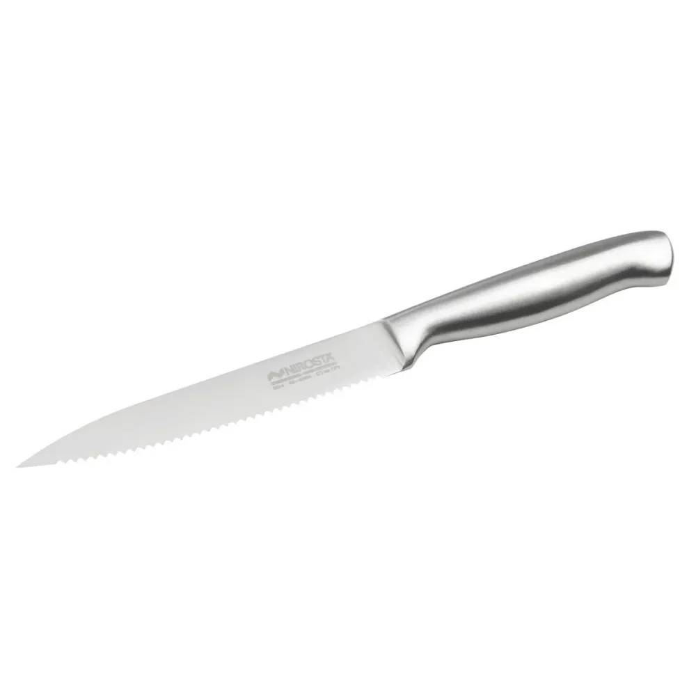 Certifié Bureau & École Couteau de cuisine professionnel 24 cm lame crantée Nirosta Star