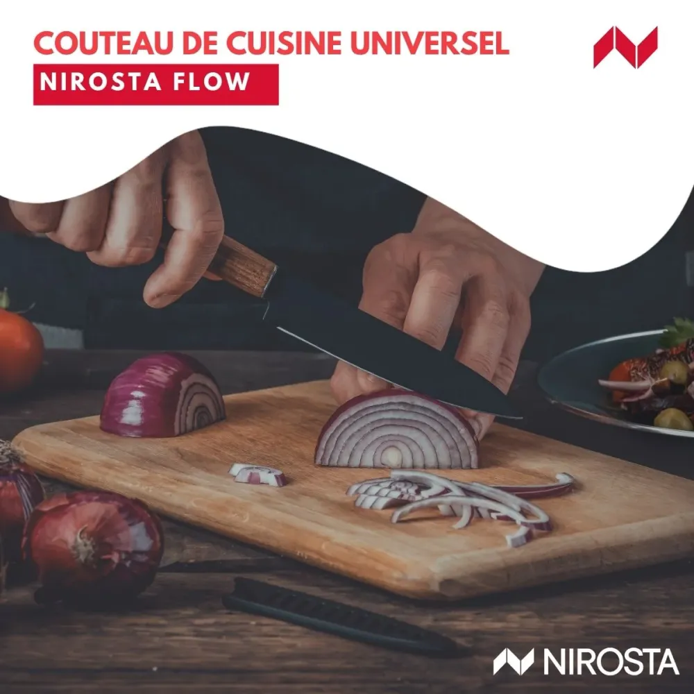 Couteau d’office universel 24 cm Nirosta Flow - Garantie 2 Ans