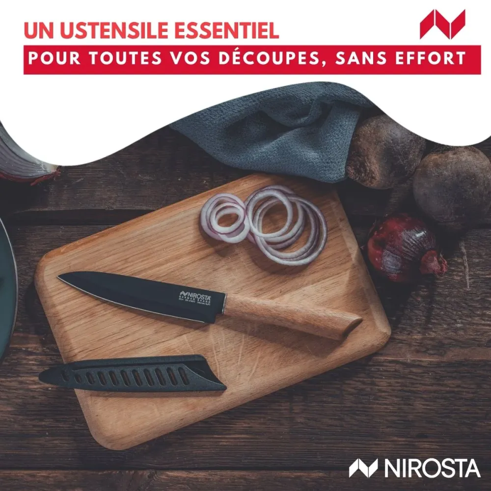Couteau d’office universel 24 cm Nirosta Flow - Garantie 2 Ans