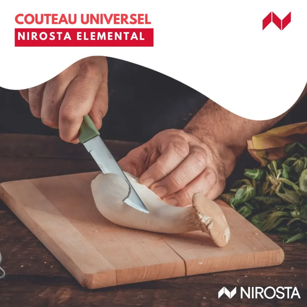 Roto-cutter Couteau d’office universel 22,5 cm Nirosta Elemental