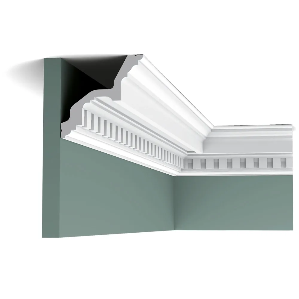 Stuckleiste C211 weiß | 112 x 116 x 2000 mm Coupe Précise