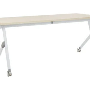 Bureau inklapbaar lichtbruin/wit 180 x 60 cm BENDI papier sans acide