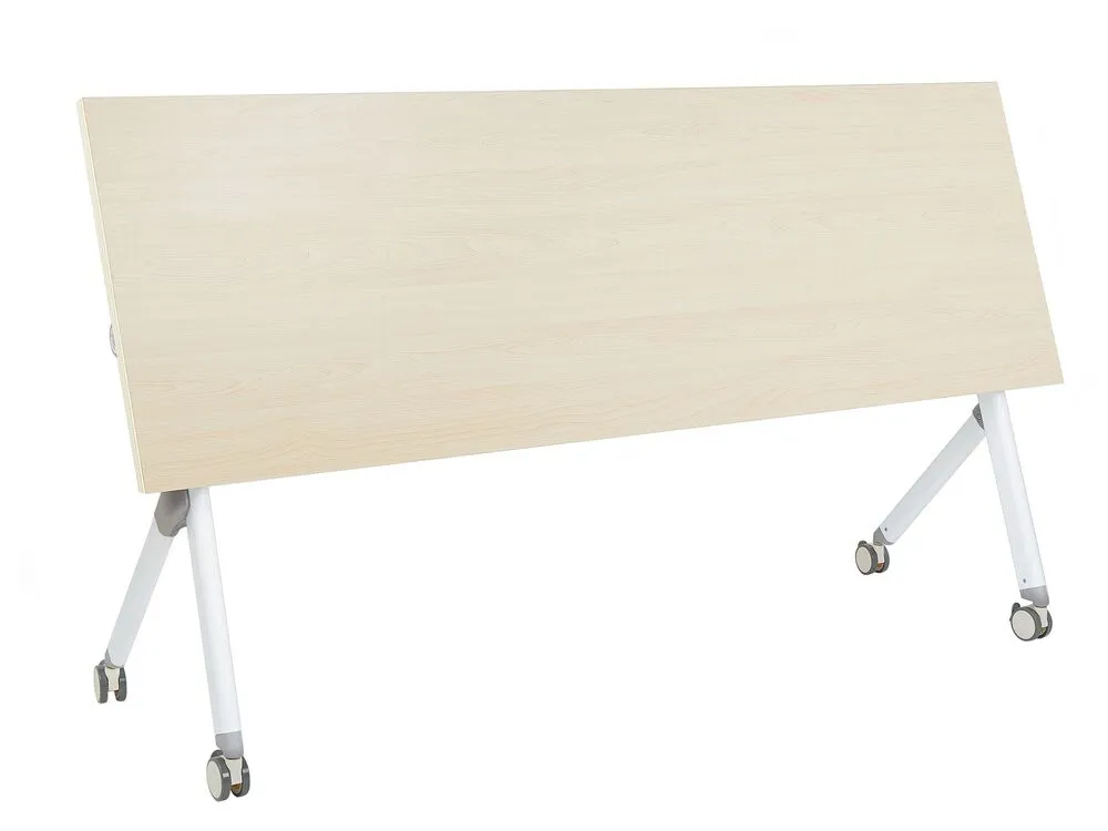 Bureau inklapbaar lichtbruin/wit 180 x 60 cm BENDI papier sans acide