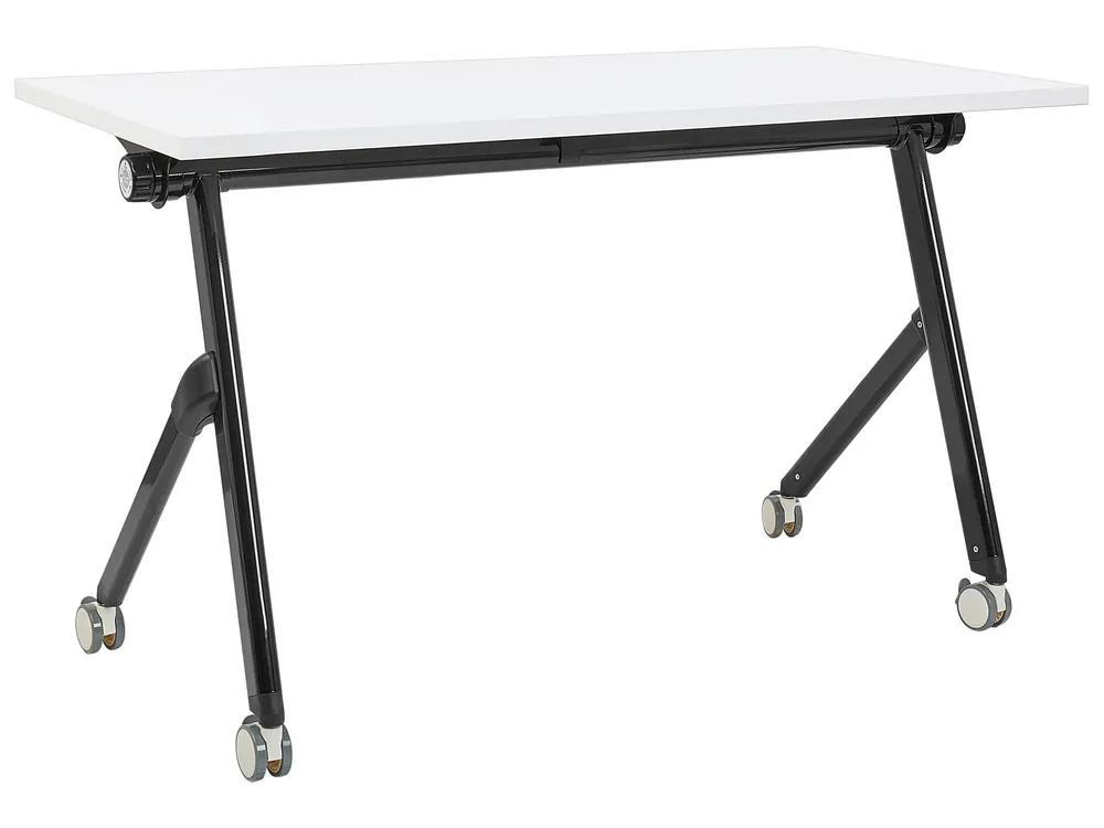 Bureau inklapbaar wit/zwart 120 x 60 cm BENDI format A4 | 80 g/m²