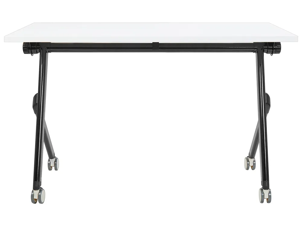Bureau inklapbaar wit/zwart 120 x 60 cm BENDI format A4 | 80 g/m²