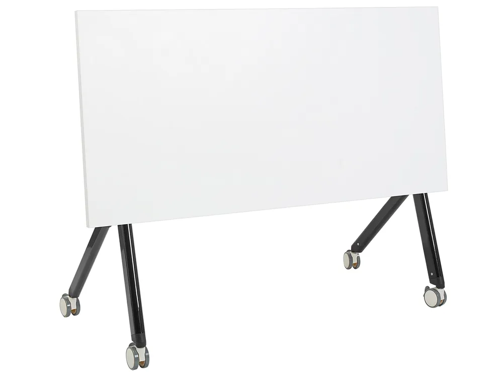Bureau inklapbaar wit/zwart 120 x 60 cm BENDI format A4 | 80 g/m²