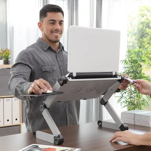 Bureau Léger Réglable Gris ING - Polyvalence et Confort pour une Pr