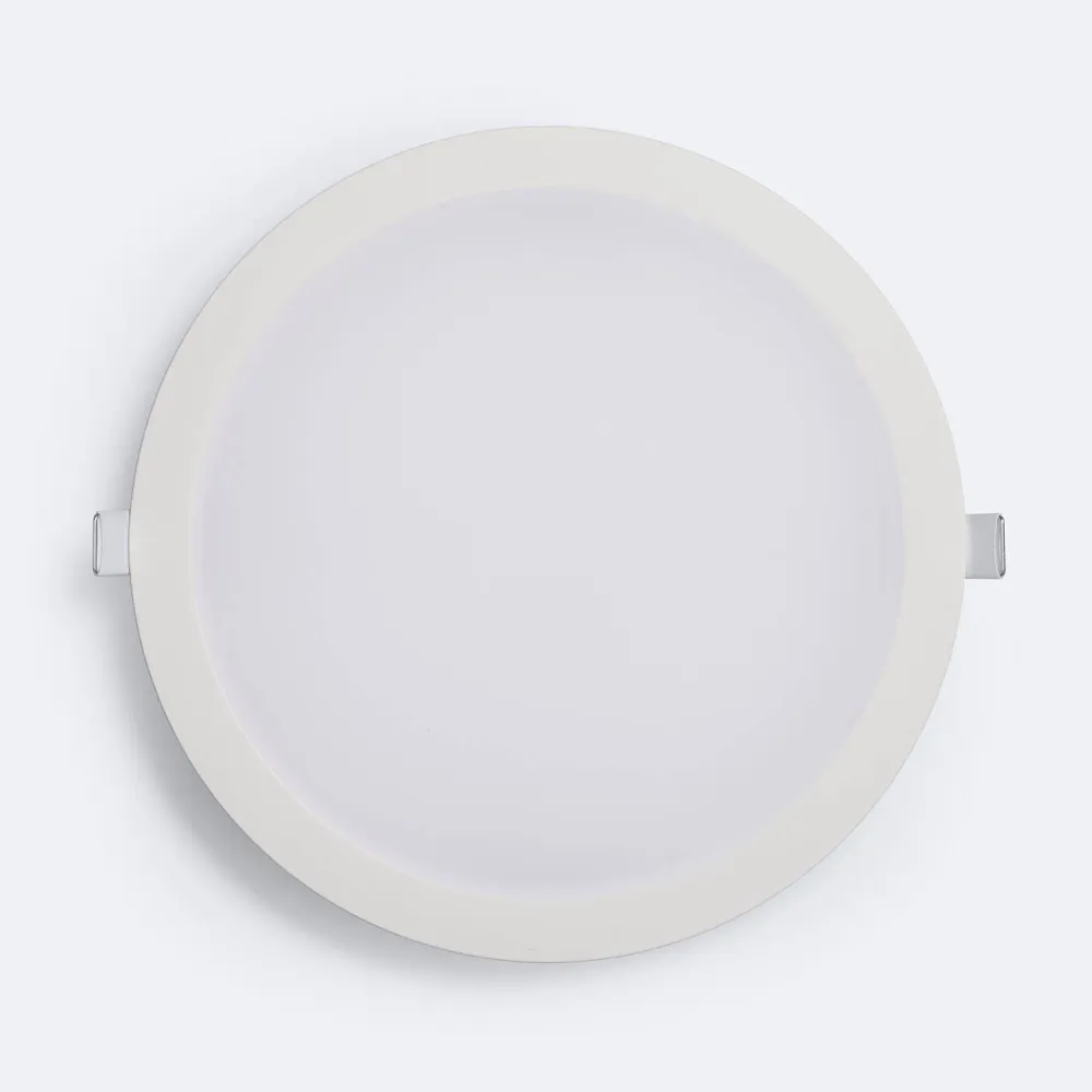 Éclairage encastré LED rond blanc 18.2W, diamètre d'encastrement 200 mm
