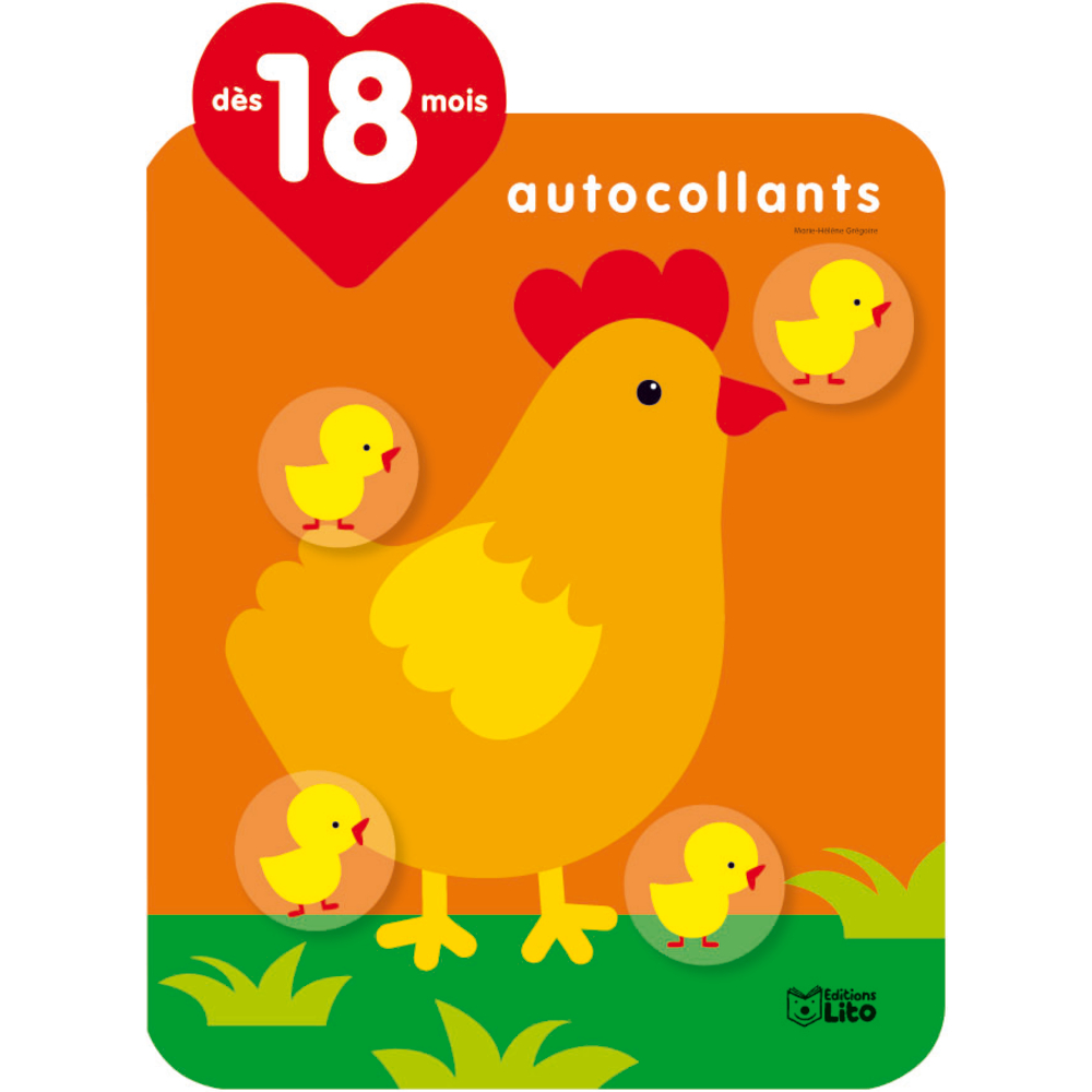 Grammage Élevé Autocollants: La poule Editions Lito