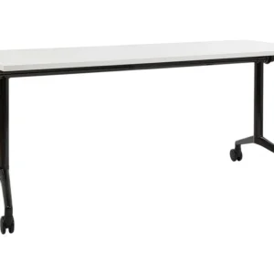 Papier à copier Bureau pliable avec roulettes 180 x 60 cm blanc et noir CAVI