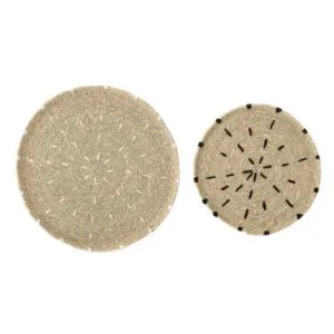 Set de 2 assiettes déco Domblans naturelles Bloomingville - 26cm papier sans acide