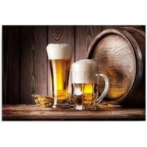 Tableau bois bière - 120 x 80 cm pour étiquetage