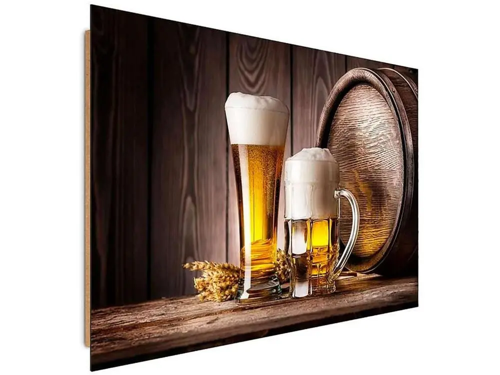 Tableau bois bière - 120 x 80 cm pour étiquetage