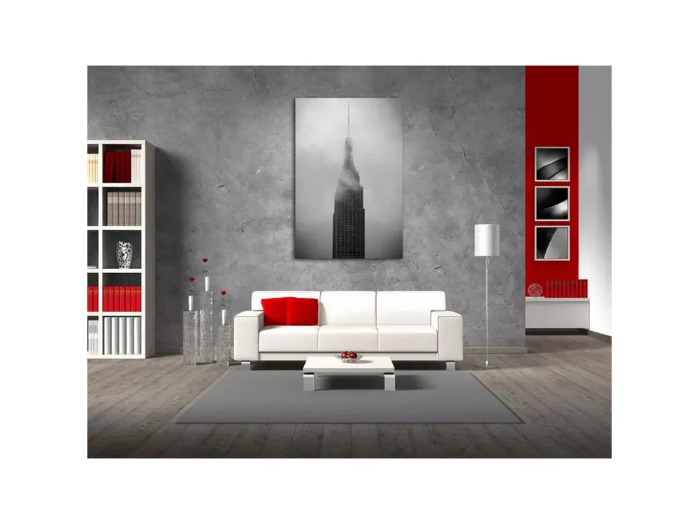 Tableau empire state building dans la brume - 40 x 60 cm