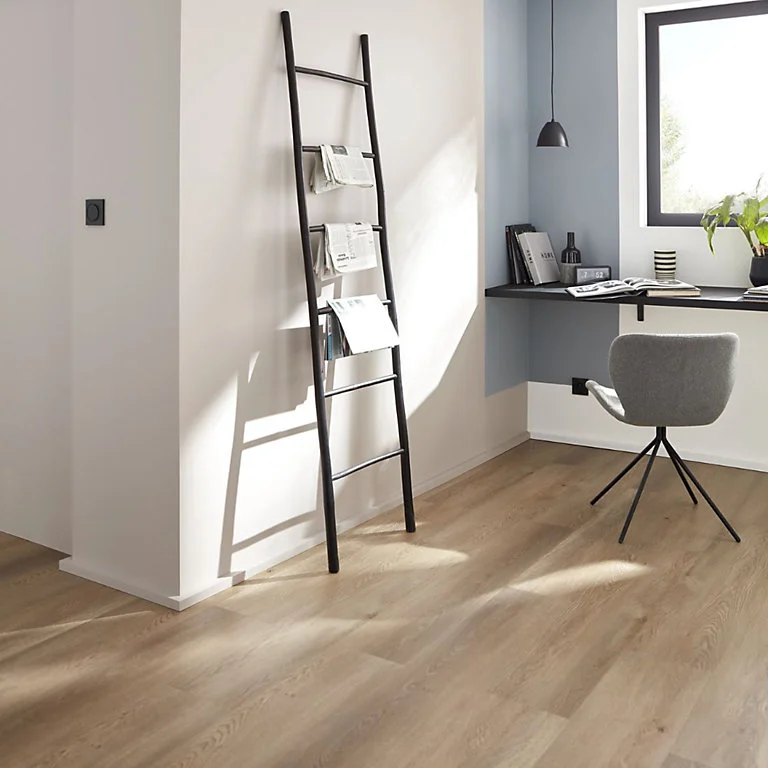 Lame VINYLE clipsable Gospel décor bois naturel 22,8 x 122 cm GoodHome (vendue au carton)