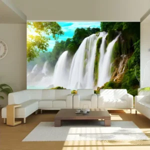 Papier peint intissé Paysages Detian - chute d'eau (Chine) : Taille - 350 x 270 cm