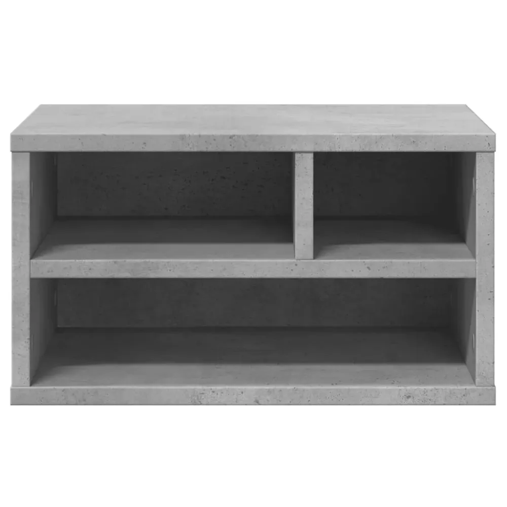 Support d'imprimante table meuble bureau 40 x 32 x 22,5 cm bois d'ingénierie gris 02_0044730