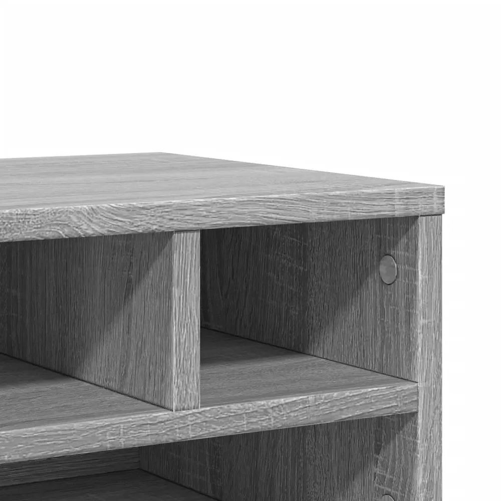 Support d'imprimante table meuble bureau sonoma 40 x 32 x 22,5cm bois d'ingénierie gris 02_0044781
