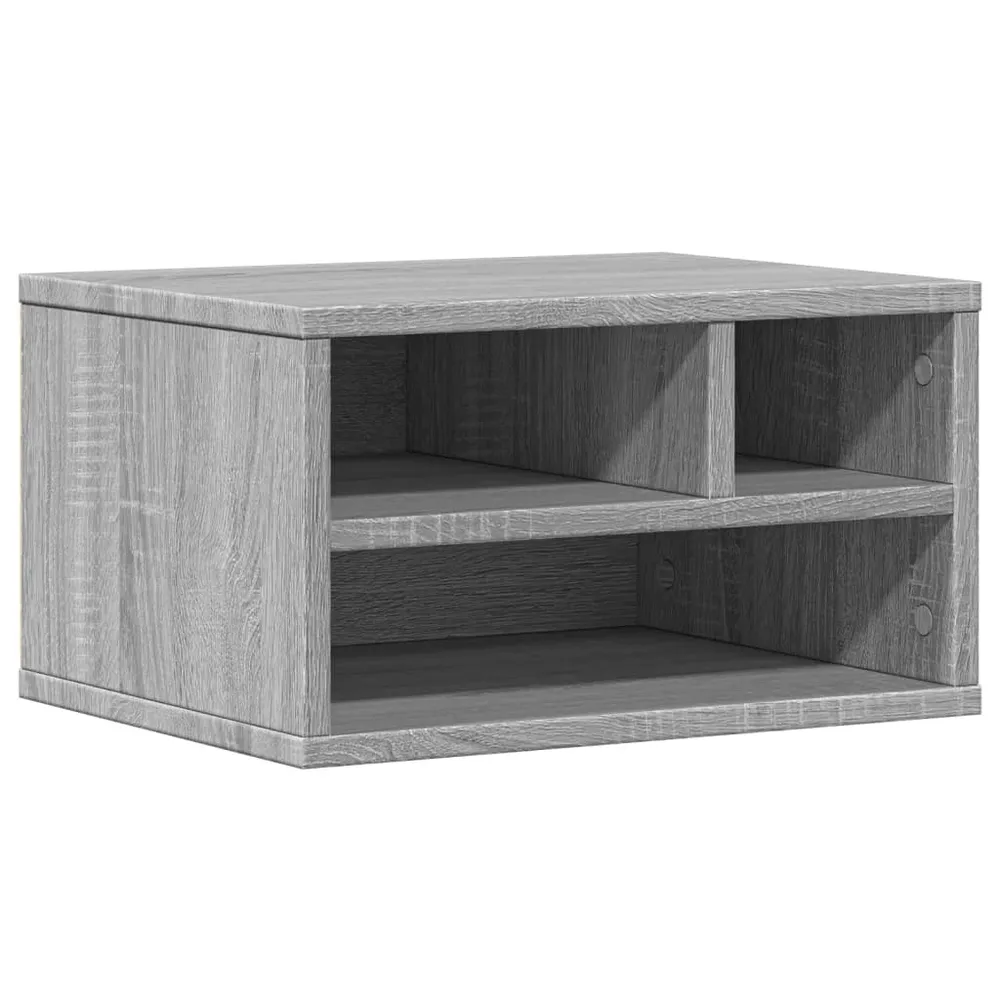 Support d'imprimante table meuble bureau sonoma 40 x 32 x 22,5cm bois d'ingénierie gris 02_0044781