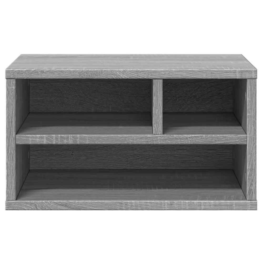 Support d'imprimante table meuble bureau sonoma 40 x 32 x 22,5cm bois d'ingénierie gris 02_0044781