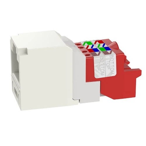 22-24 AWG Mini-Com RJ45 TP Style Cat5e UTP Jack Module Patch ABS CJ5E88TIW
