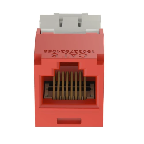 22-26 AWG Mini-Com RJ45 TG Style Cat6 Plus UTP Jack Module Plastique incassable CJ688TGRD