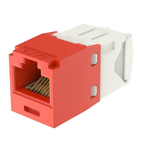 22-26 AWG Mini-Com RJ45 TG Style Cat6 Plus UTP Jack Module Plastique incassable CJ688TGRD