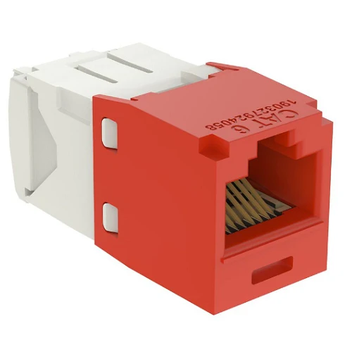 22-26 AWG Mini-Com RJ45 TG Style Cat6 Plus UTP Jack Module Plastique incassable CJ688TGRD