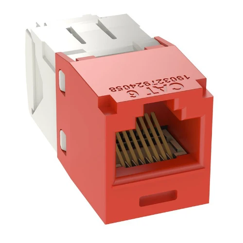 22-26 AWG Mini-Com RJ45 TG Style Cat6 Plus UTP Jack Module Plastique incassable CJ688TGRD