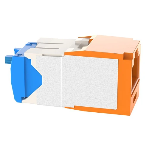 22-26 AWG Mini-Com RJ45 TG Style Cat6A 10Gig UTP Jack Module Lexan CJ6X88TGOR-24 (Pack 24)