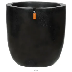 Bac en pures Fibres Baya Ext. EggPot D 105 x H101 cm Noir - choisissez votre hauteur: H 101 cm - couleur: Noir