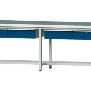 Bancs de travail ANKE table de travail exemple 195 2800 x 800 x 900 mm RAL 7035/5010 UBP 50 mm 401.491 se fournir à bas prix