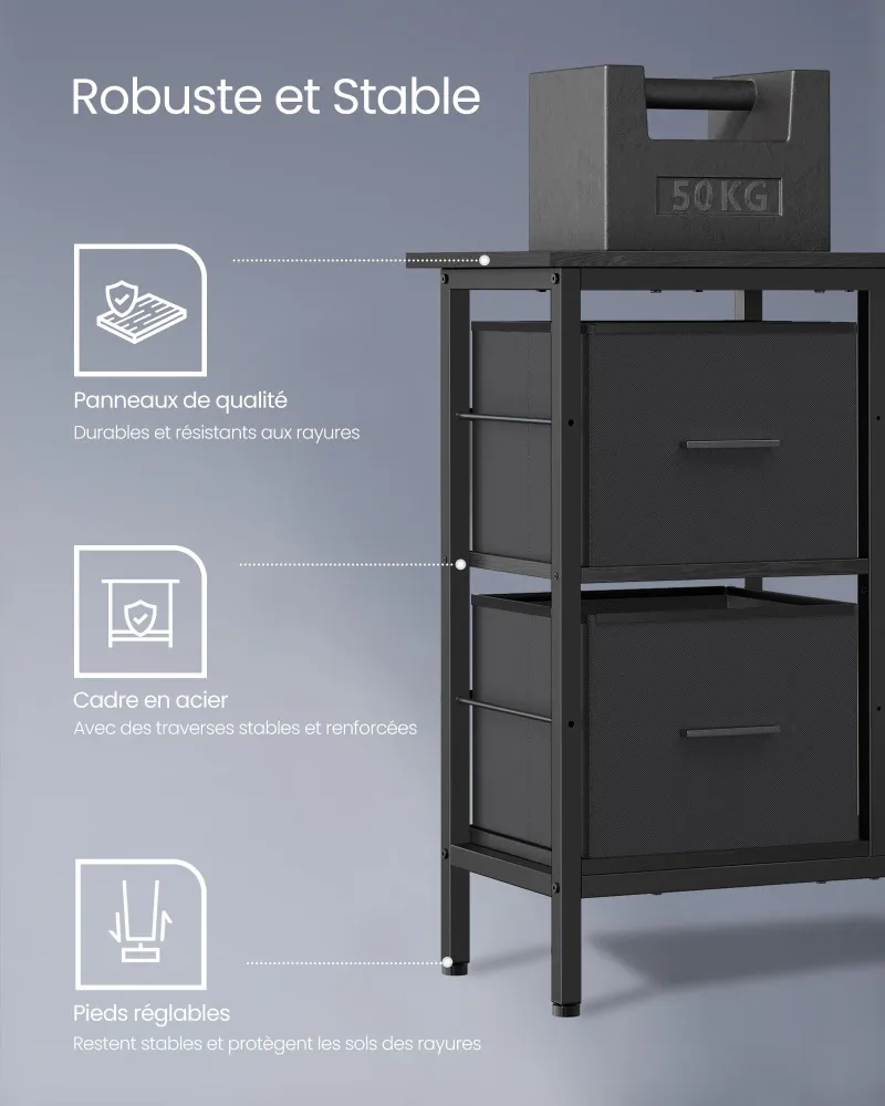 Bureau en forme de L avec 2 tiroirs spacieux bureau gaming avec support pour écran bureau d’angle bureau d’ordinateur 105...