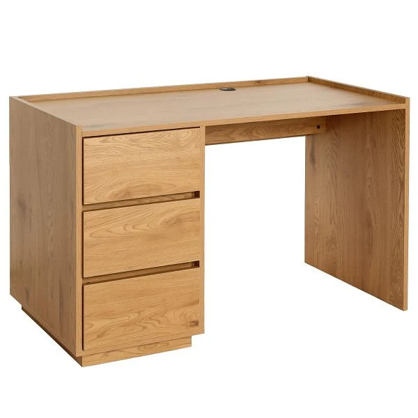 Bureau Mendler HWC-J78 table de bureau bureau d'ordinateur table de travail tiroir 78x121x60cm aspect chêne 83276...