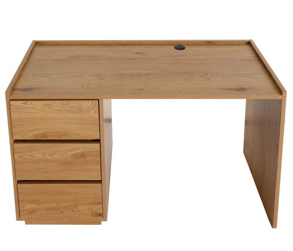 Bureau Mendler HWC-J78 table de bureau bureau d'ordinateur table de travail tiroir 78x121x60cm aspect chêne 83276...