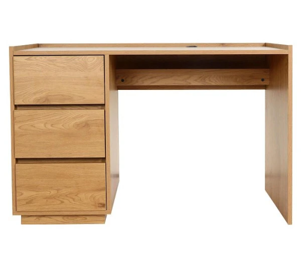 Bureau Mendler HWC-J78 table de bureau bureau d'ordinateur table de travail tiroir 78x121x60cm aspect chêne 83276...