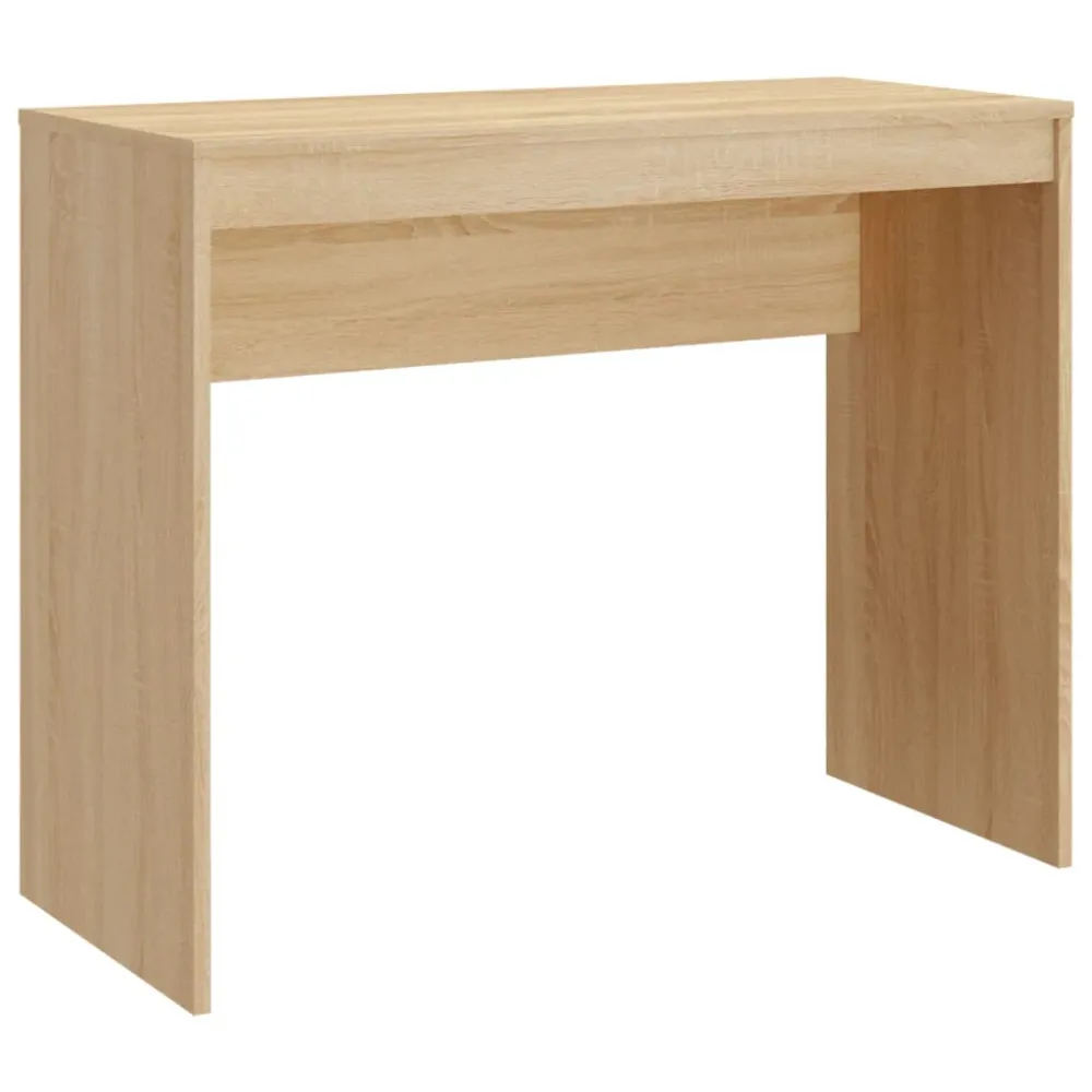 Bureau table poste de travail meuble d'ordinateur informatique étude chêne sonoma 90 x 40 x 72 cm bois d'ingénierie brun 0...
