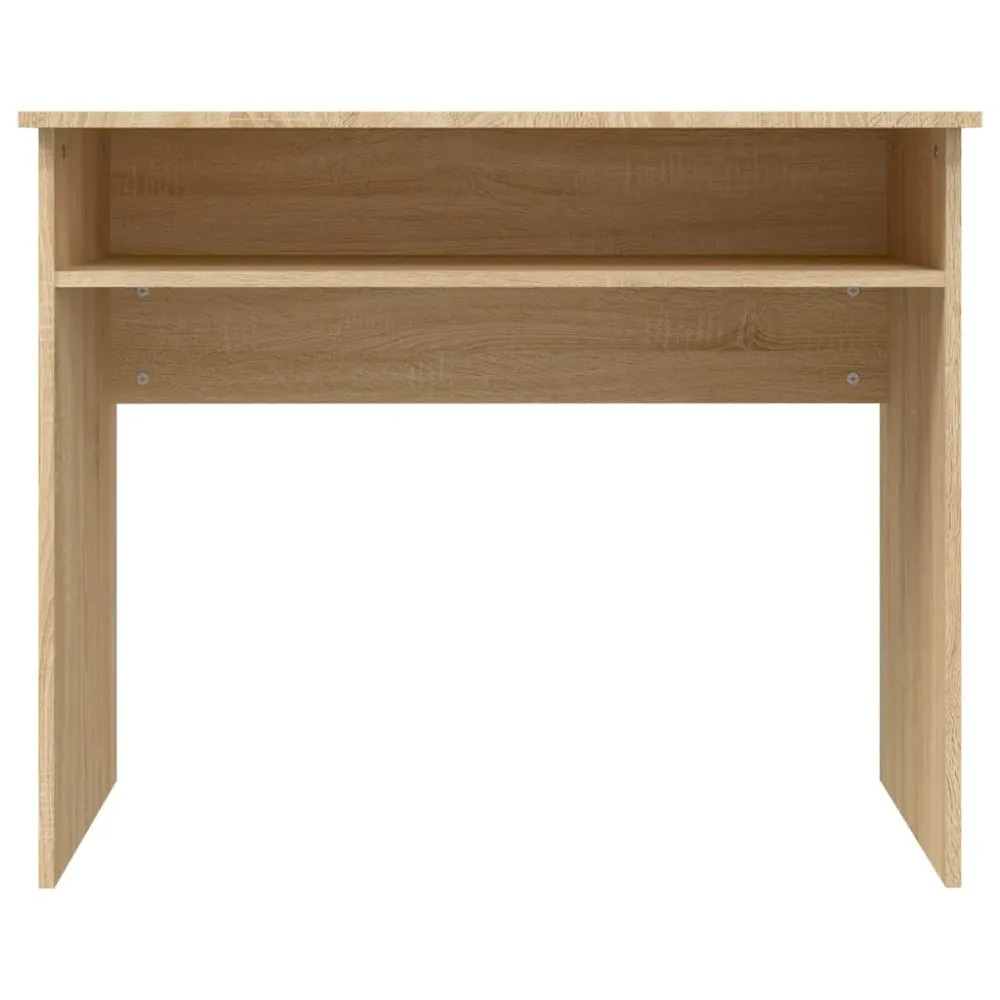 Bureau table poste de travail meuble d'ordinateur informatique étude chêne sonoma 90 x 50 x 74 cm bois d'ingénierie brun 0...