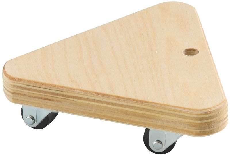 Dörner + Helmer aide au transport Trio Mini contreplaqué multiplex triangulaire avec 3 doubles rouleaux en plastique 20 mm...