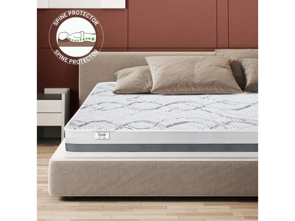 Matelas Simple 70 x 150 à mémoire de forme| Sélect Quality | Hauteur 27 cm | Made Italy