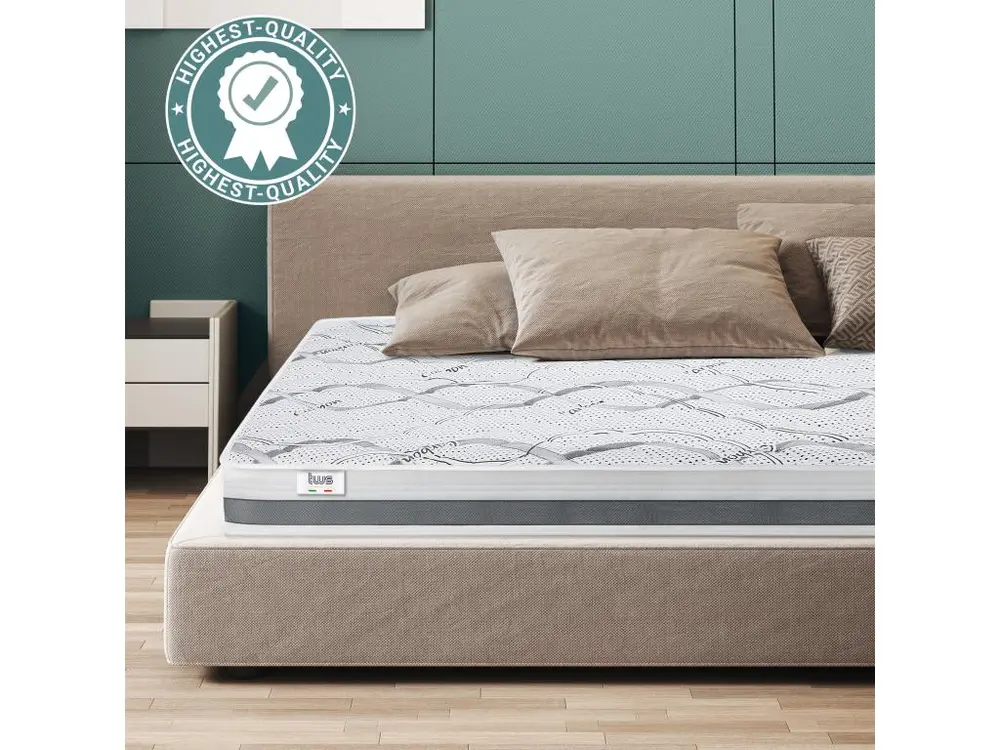 Matelas Simple 90 x 205 à mémoire | Sélect Quality | Hauteur 16 cm | Made Italy