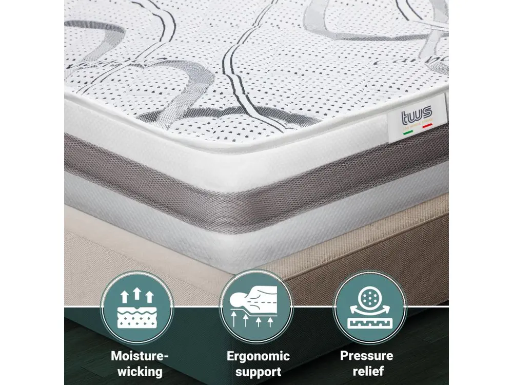 Matelas Simple 90 x 205 à mémoire | Sélect Quality | Hauteur 16 cm | Made Italy