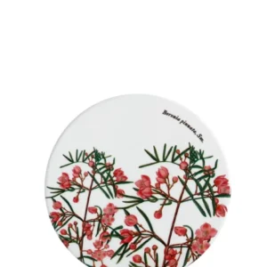 Maxwell & Williams Botanic 9,5cm Round Coasters - Blanc pur Red Floral Print