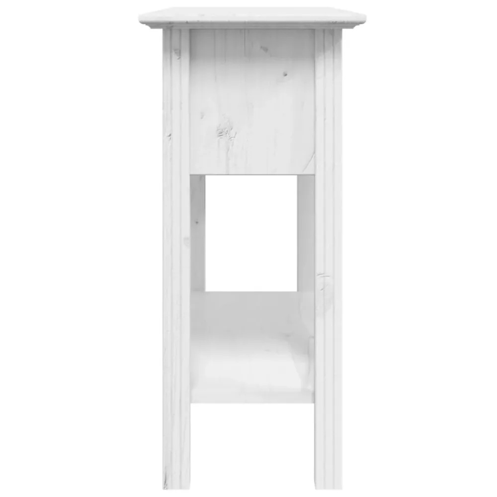 Meuble console d'entrée récent avec tiroirs 91 x 35 x 74 cm bois de pin blanc DEC031729