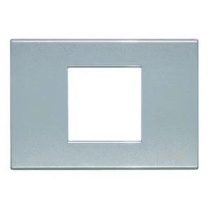 PLACCA BTICINO LIVINGLIGHT 2 MODULI AZZURRO PERLA N4819AN