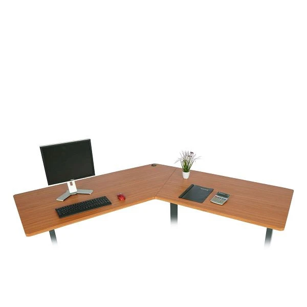 Plateau de table Mendler HWC-D40 pour bureau d'angle plateau de bureau 120° naturel 75764 commander à bas prix